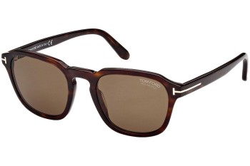 Слънчеви очила Tom Ford FT0931 52H Polarized Заоблени Хавана