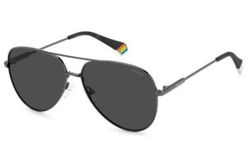 Слънчеви очила Polaroid PLD6187/S KJ1/M9 Polarized Пилотни Сива