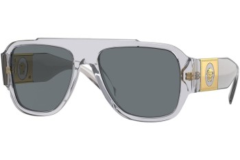 Слънчеви очила Versace Macy'S Aviator VE4436U 530580 Flat Top Сива