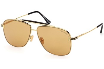 Слънчеви очила Tom Ford FT1017 30E Пилотни Златна