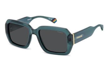 Слънчеви очила Polaroid PLD6223/S/X ZI9/M9 Polarized Правоъгълни Зелена