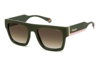 Слънчеви очила Polaroid PLD6224/S/X 1ED/LA Polarized Flat Top Зелена