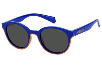 Слънчеви очила Polaroid Junior PLD8040/S RTC/M9 Polarized Заоблени Синя