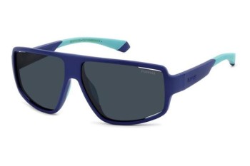 Слънчеви очила Polaroid PLD7054/S FLL/C3 Polarized Правоъгълни Синя