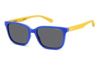 Слънчеви очила Polaroid Junior PLD8063/S DCD/M9 Polarized Правоъгълни Синя