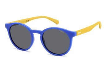 Слънчеви очила Polaroid Junior PLD8061/S DCD/M9 Polarized Заоблени Синя