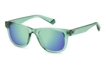 Слънчеви очила Polaroid Junior PLD8009/N/NEW 1ED/5Z Polarized Квадратни Зелена