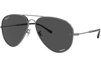 Слънчеви очила Ray-Ban RB3825 004/K8 Polarized Пилотни Сива