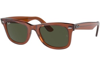 Слънчеви очила Ray-Ban Wayfarer RB2140F 677631 Квадратни Кафява