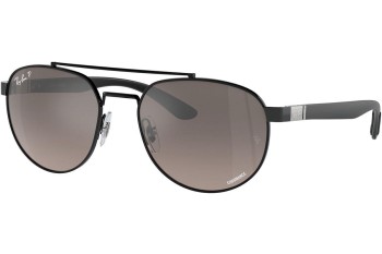 Слънчеви очила Ray-Ban RB3736CH 002/5J Polarized Правоъгълни Черна