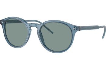 Слънчеви очила Giorgio Armani AR8211F 607156 Заоблени Синя