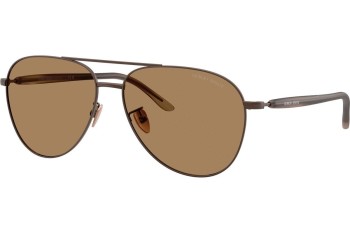 Слънчеви очила Giorgio Armani AR6162 3006M4 Пилотни Кафява