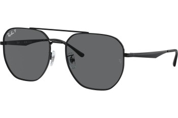 Слънчеви очила Ray-Ban RB3724D 002/81 Polarized Правоъгълни Черна