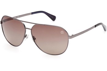 Слънчеви очила Timberland TB00029 06H Polarized Пилотни Сребърна