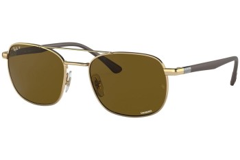 Слънчеви очила Ray-Ban Chromance Collection RB3670CH 001/AN Polarized Квадратни Златна