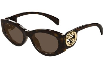 Слънчеви очила Gucci GG1691S 002 Овални Хавана