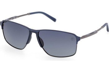 Слънчеви очила Timberland TB00040 91D Polarized Правоъгълни Синя