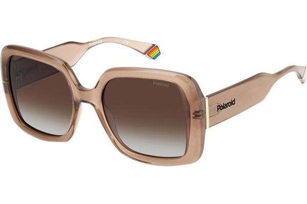 Слънчеви очила Polaroid PLD6168/S 10A/LA Polarized Квадратни Бежова