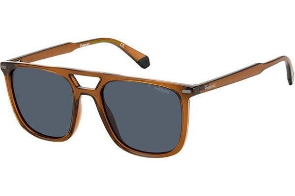 Слънчеви очила Polaroid PLD4123/S 09Q/C3 Polarized Квадратни Кафява