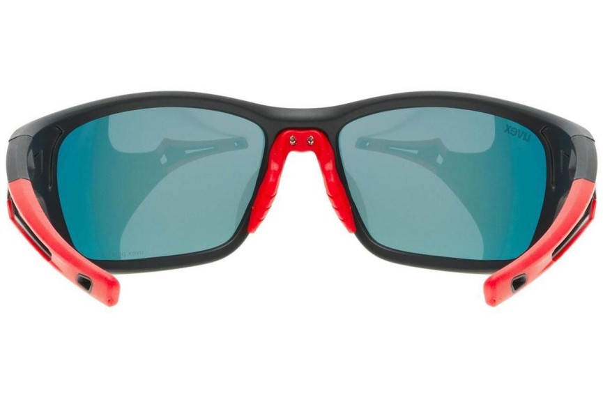 Слънчеви очила uvex sportstyle 232 P Black Mat / Red S3 Polarized Правоъгълни Черна