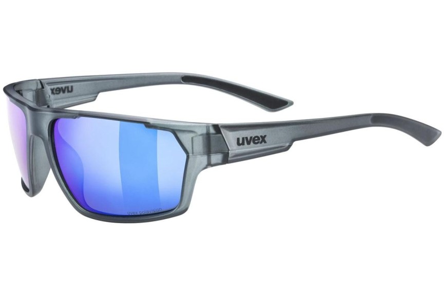 Слънчеви очила uvex sportstyle 233 P Smoke Mat S3 Polarized Правоъгълни Сива