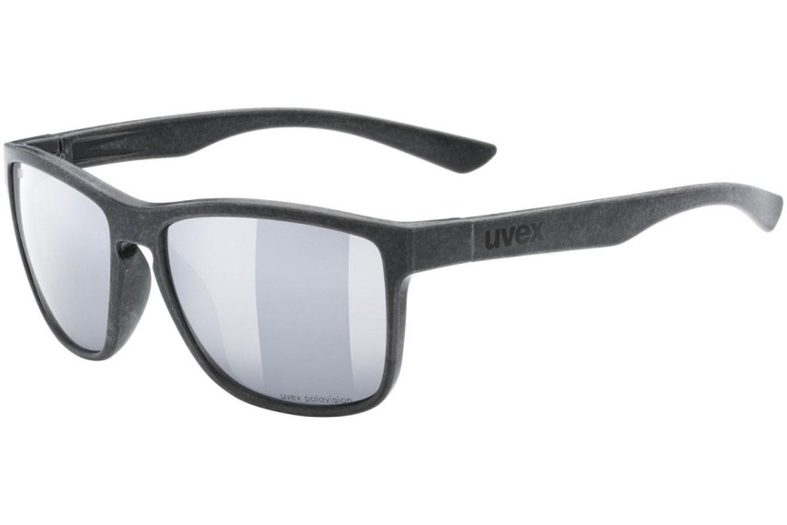 Слънчеви очила uvex lgl ocean 2 P Black Mat S3 Polarized Квадратни Черна