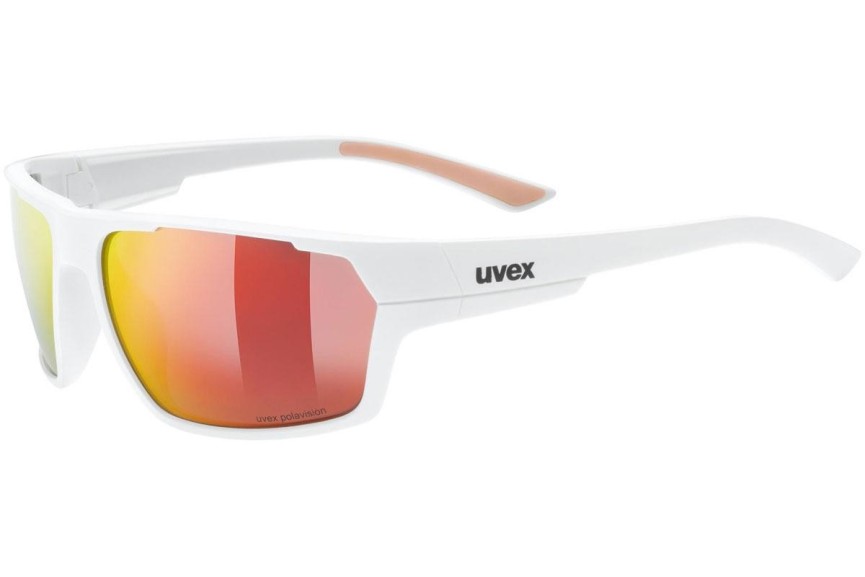 Слънчеви очила uvex sportstyle 233 P White Mat S3 Polarized Правоъгълни Бяла