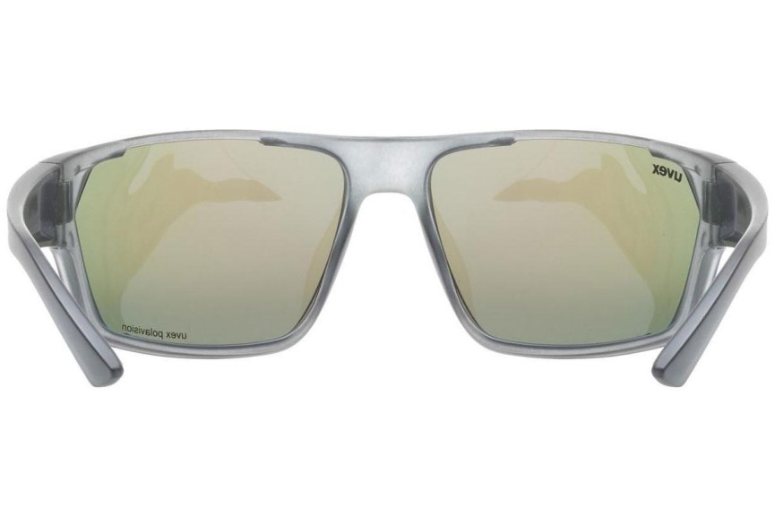 Слънчеви очила uvex sportstyle 233 P Smoke Mat S3 Polarized Правоъгълни Сива