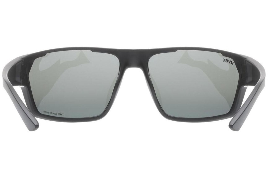 Слънчеви очила uvex sportstyle 233 P Black Mat S3 Polarized Правоъгълни Черна