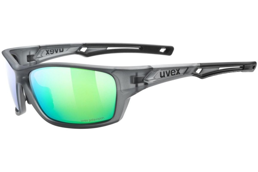 Слънчеви очила uvex sportstyle 232 P Smoke Mat S3 Polarized Правоъгълни Сива