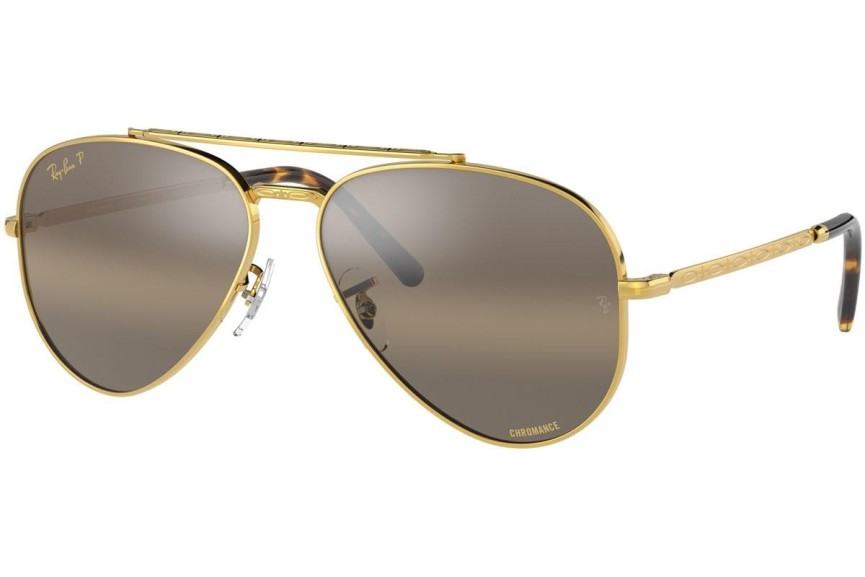 Слънчеви очила Ray-Ban New Aviator Chromance Collection RB3625 9196G5 Polarized Пилотни Златна