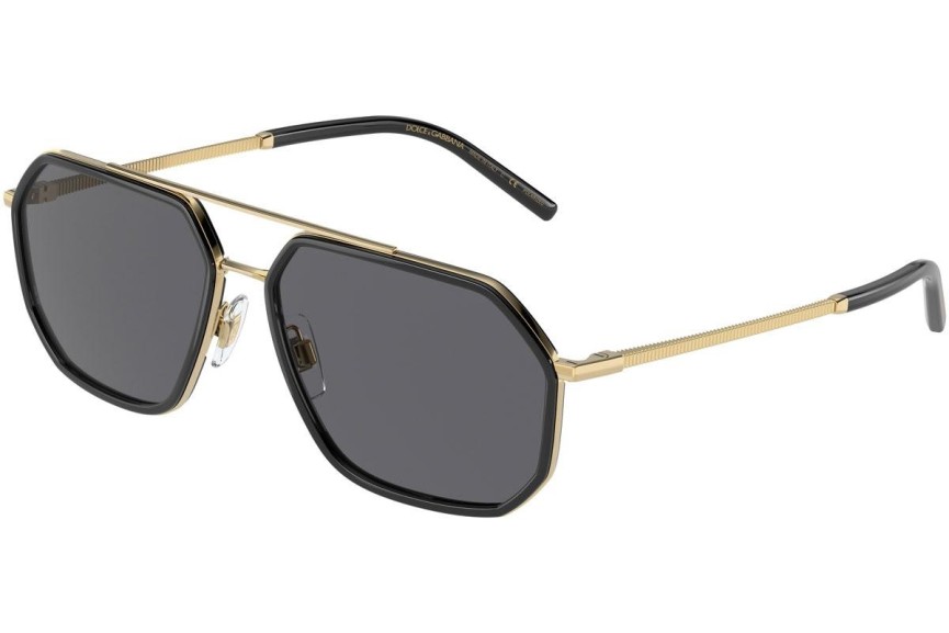 Слънчеви очила Dolce & Gabbana DG2285 02/81 Polarized Пилотни Златна