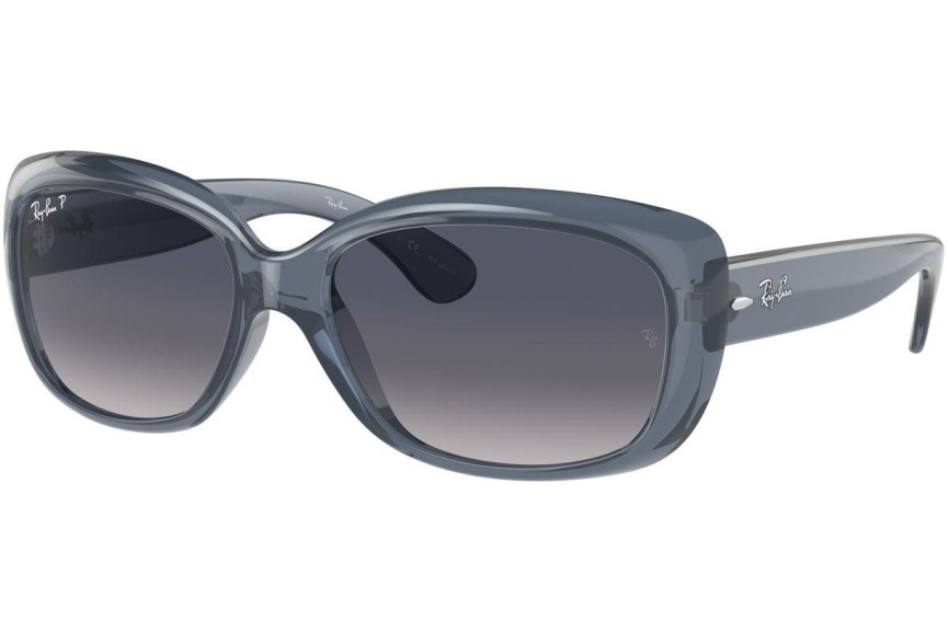 Слънчеви очила Ray-Ban Jackie Ohh RB4101 659278 Polarized С голям размер Синя