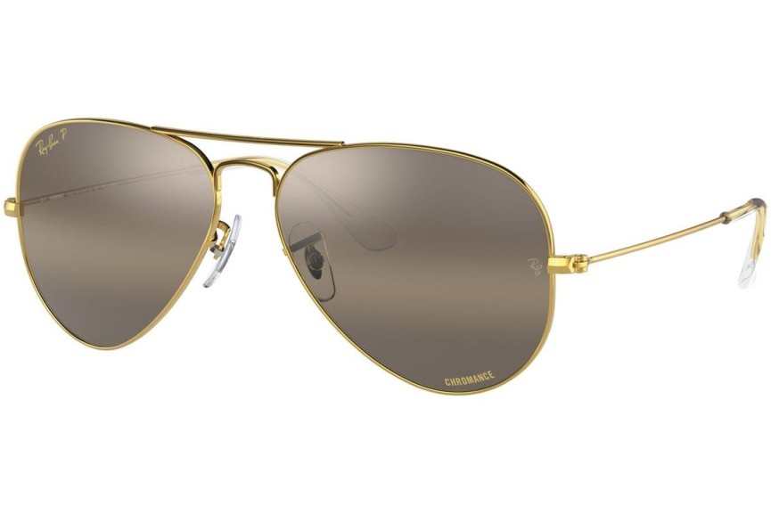 Слънчеви очила Ray-Ban Aviator Chromance Collection RB3025 9196G5 Polarized Пилотни Златна