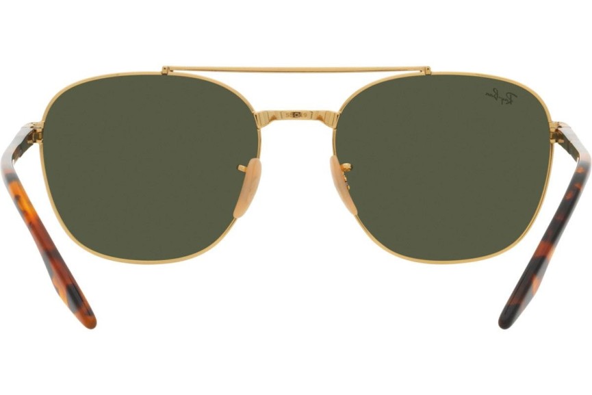 Слънчеви очила Ray-Ban RB3688 001/31 Квадратни Златна