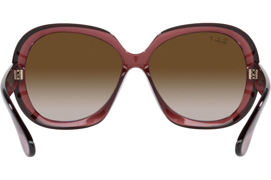 Слънчеви очила Ray-Ban Jackie Ohh II RB4098 6593T5 Polarized С голям размер Кафява