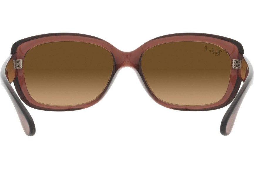 Слънчеви очила Ray-Ban Jackie Ohh RB4101 6593M2 Polarized С голям размер Кафява