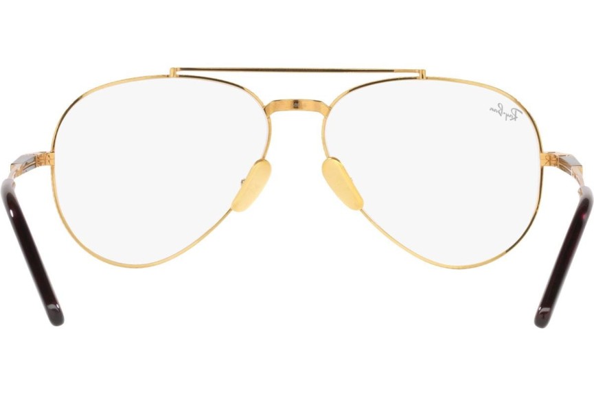 Очила Ray-Ban Aviator Titanium Titanium Collection RX8225V 1220 Пилотни Златна