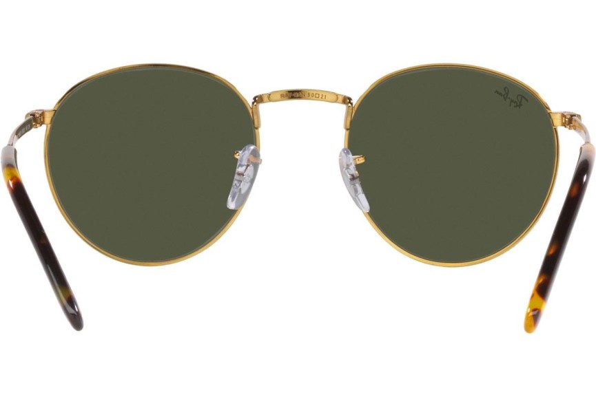 Слънчеви очила Ray-Ban New Round RB3637 919631 Заоблени Златна