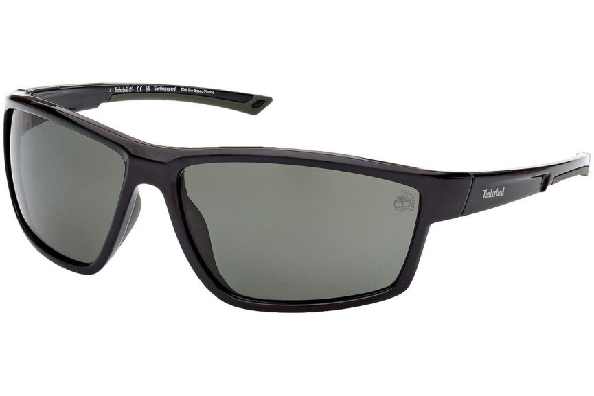 Слънчеви очила Timberland TB9287 01R Polarized Правоъгълни Черна