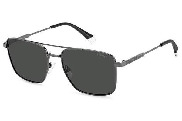 Слънчеви очила Polaroid PLD4134/S/X KJ1/M9 Polarized Квадратни Сива