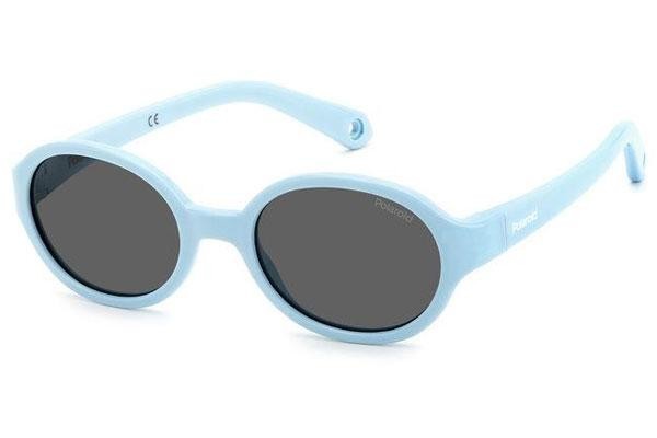 Слънчеви очила Polaroid Junior PLDK004/S MVU/M9 Polarized Овални Синя