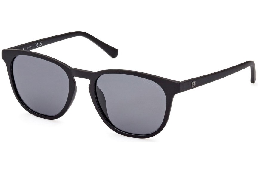 Слънчеви очила Guess GU00061 02D Polarized Заоблени Черна