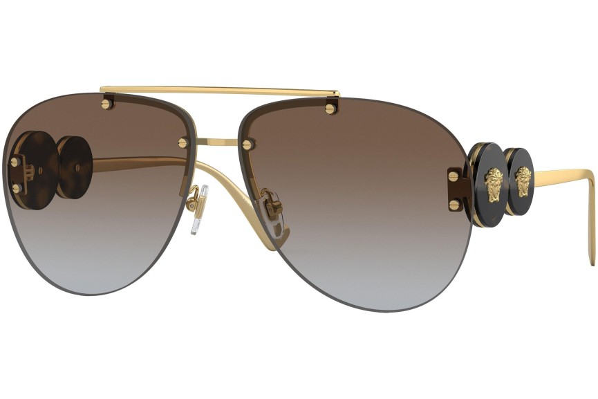 Слънчеви очила Versace Double Medusa Aviator VE2250 148889 Пилотни Златна