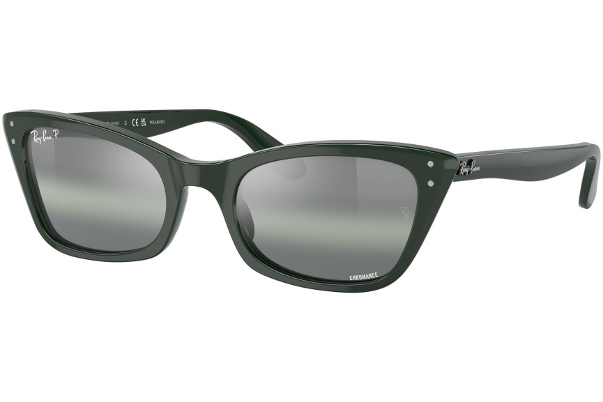 Слънчеви очила Ray-Ban Lady Burbank Chromance Collection RB2299 6659G4 Polarized Око на котка Зелена