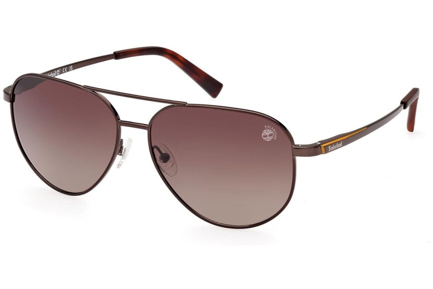 Слънчеви очила Timberland TB9304 48H Polarized Пилотни Кафява