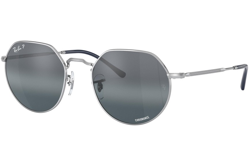 Слънчеви очила Ray-Ban Jack Chromance Collection RB3565 9242G6 Polarized Заоблени Сребърна