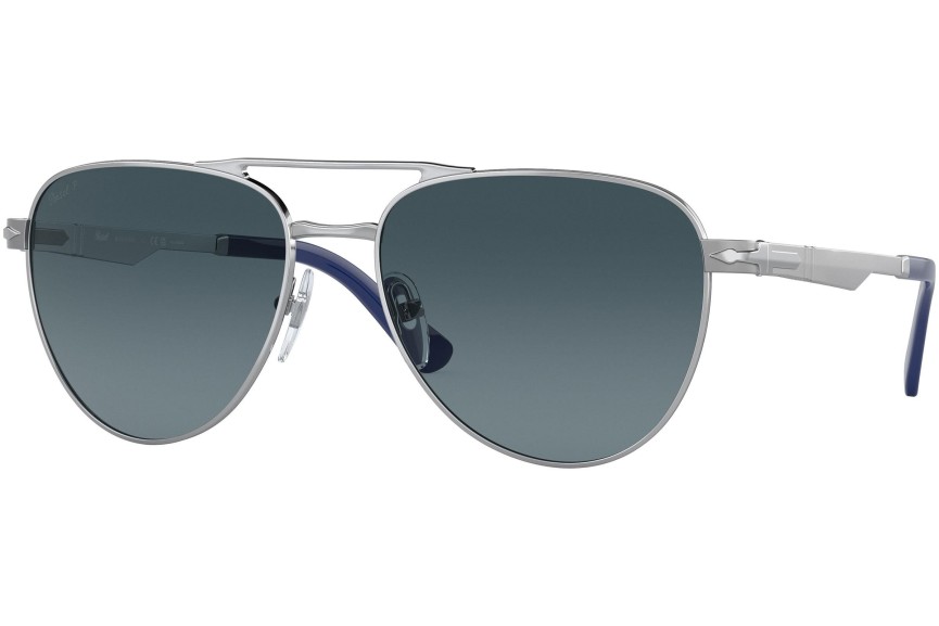 Слънчеви очила Persol PO1003S 518/S3 Polarized Пилотни Сребърна