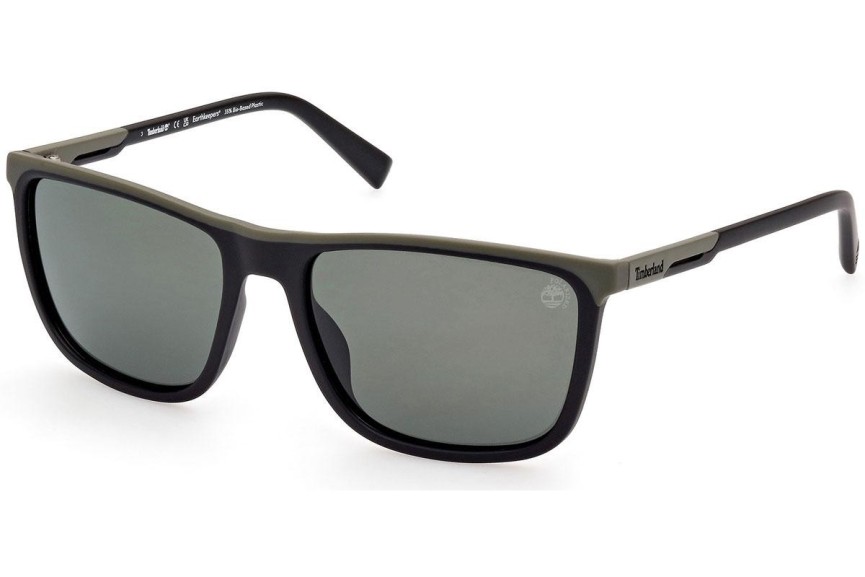 Слънчеви очила Timberland TB9302 02R Polarized Квадратни Черна