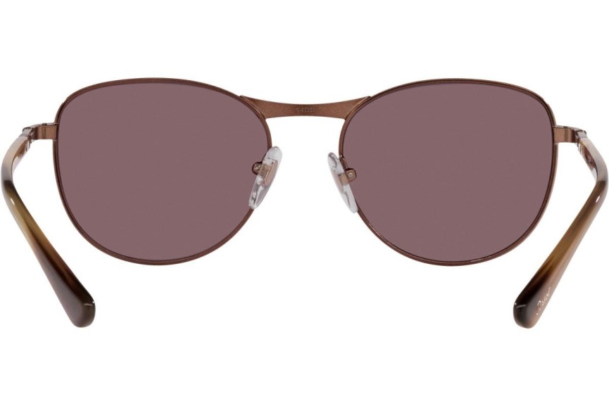 Слънчеви очила Persol PO1002S 1124AF Polarized Заоблени Кафява